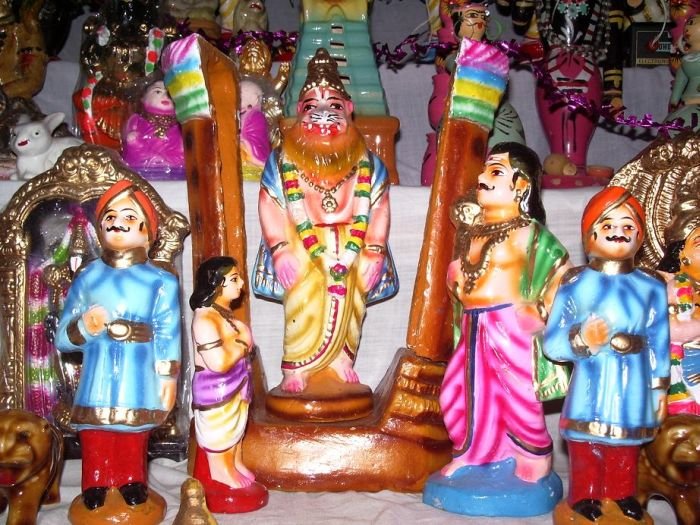 Kolu at Srivaishnava home