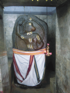 Mukkur Anjaneya (Sri Hanuman) in His regular posture